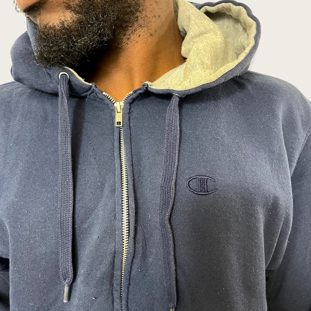 Champion Basic Essential Zip Hoodie Medium - image 2